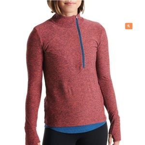 Oiselle Homerun Half Zip in Blaze